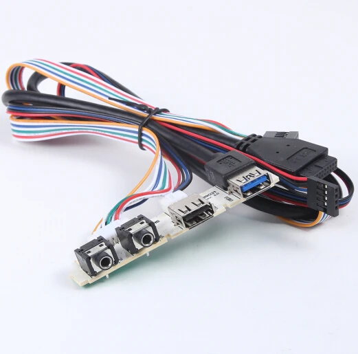 PC чехол для компьютера Передняя панель PCB USB 3 0 + 2 Jack аудио MIC наушники SPK группа