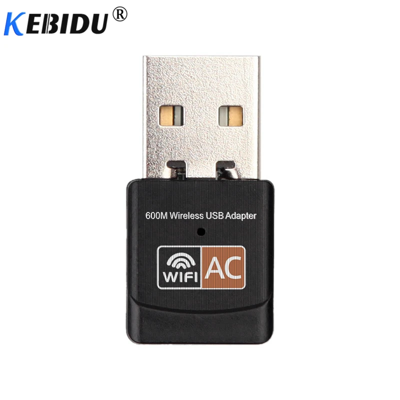 kebidu Wireless 600Mbps USB wifi Adapter Network Card 2.4GHz 5GHz WiFi Antenna PC Computer Receiver Dual Band 802.11b/n/g/ac | Компьютеры
