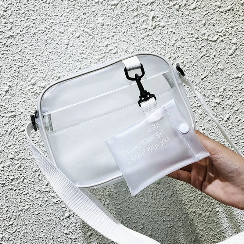 

Новая летняя прозрачная сумка через плечо из ПВХ, женские модные сумки через плечо, Женская Мини-пляжная сумка C41-06