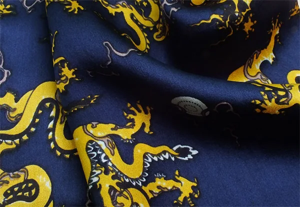 Женские Мужские новые шелковые шарфы с китайским драконом 100% для мужчин атласные