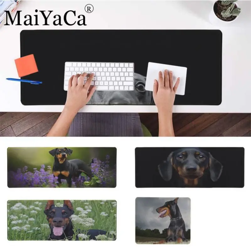 MaiYaCa такса собака добермана красивый коврик для мышки в стиле аниме Комфорт
