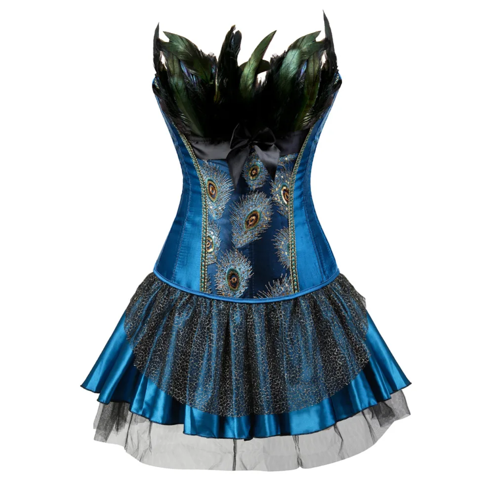 Женская юбка пачка с вышивкой и перьями|corset plus|plus corsetfeather bustier |