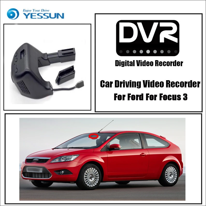 Мини видеорегистратор YESSUN для Ford Focus 3 Novatek 96658 управление через приложение Wi Fi|driving