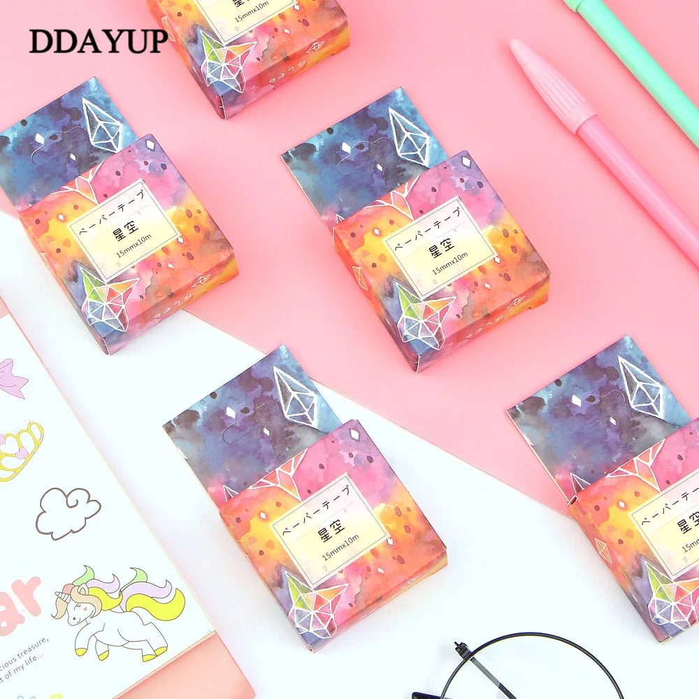 1 шт., лента звездного неба Васи, декоративная, Kawaii, Васи, лента для скрапбукинга, маскирующая лента, наклейки для скрапбукинга, Васи, маскирующая лента