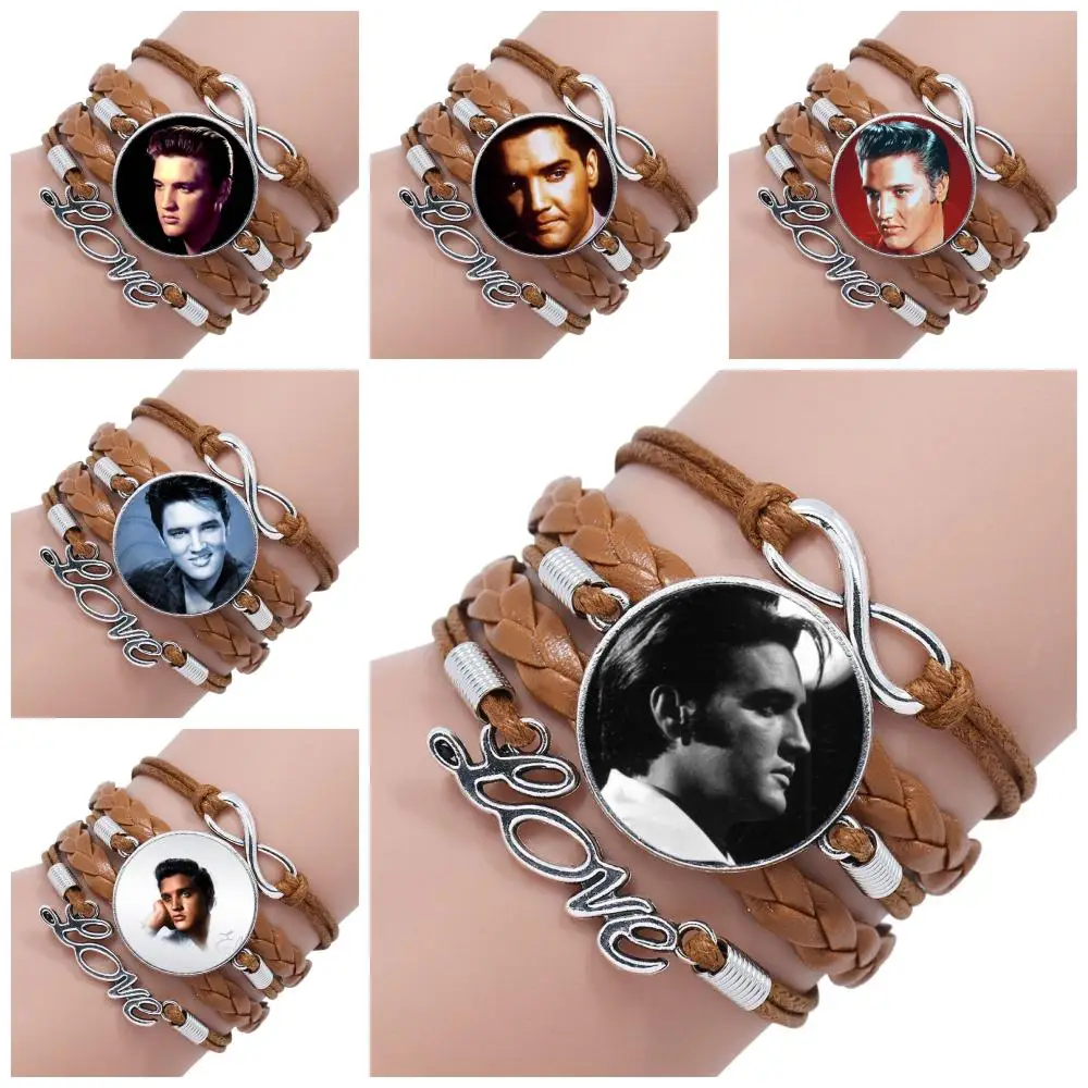 Для ребенка Elvis Presley Винтажные Ювелирные изделия стеклянный кабошон Йога