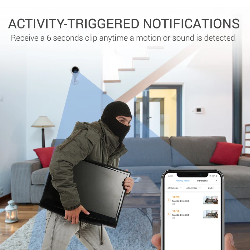 1080P домашняя камера беспроводная смарт безопасности IP wifi с датчиком движения