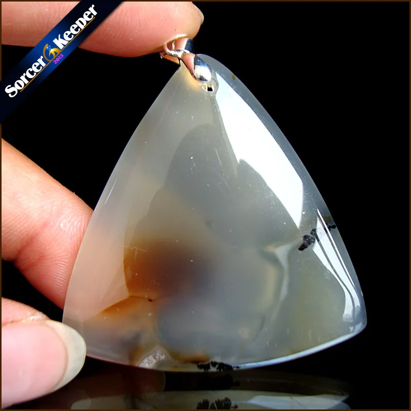 Модная женская и Мужская подвеска на ожерелье из больших натуральных моховых