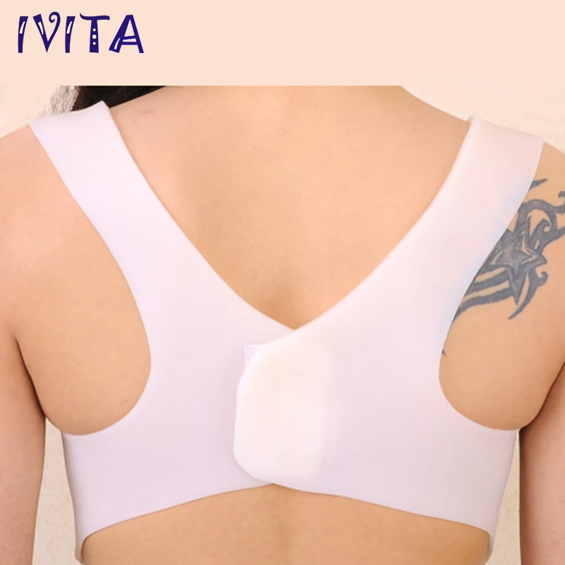 IVITA 1400g силиконовые искусственные бриллианты формы для груди Drag Queen|fake breast forms|breast