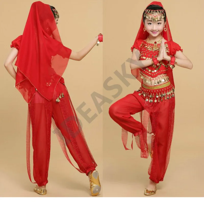 Костюм для танца живота взрослых и детей комплект восточных танцев одежда