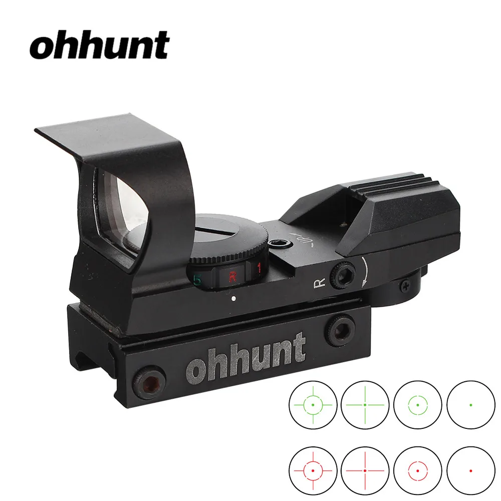 Ohhunt новая тактическая Боевая Красная Зеленая точка прицел 4 Сетка