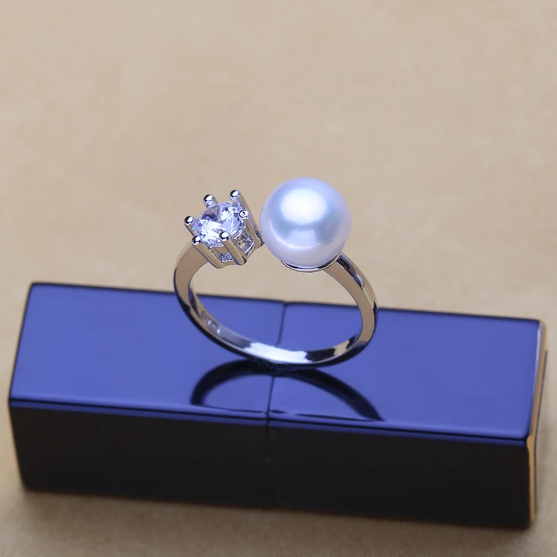 Женские жемчужные серьги набор украшений из ожерелья кольца с натуральным