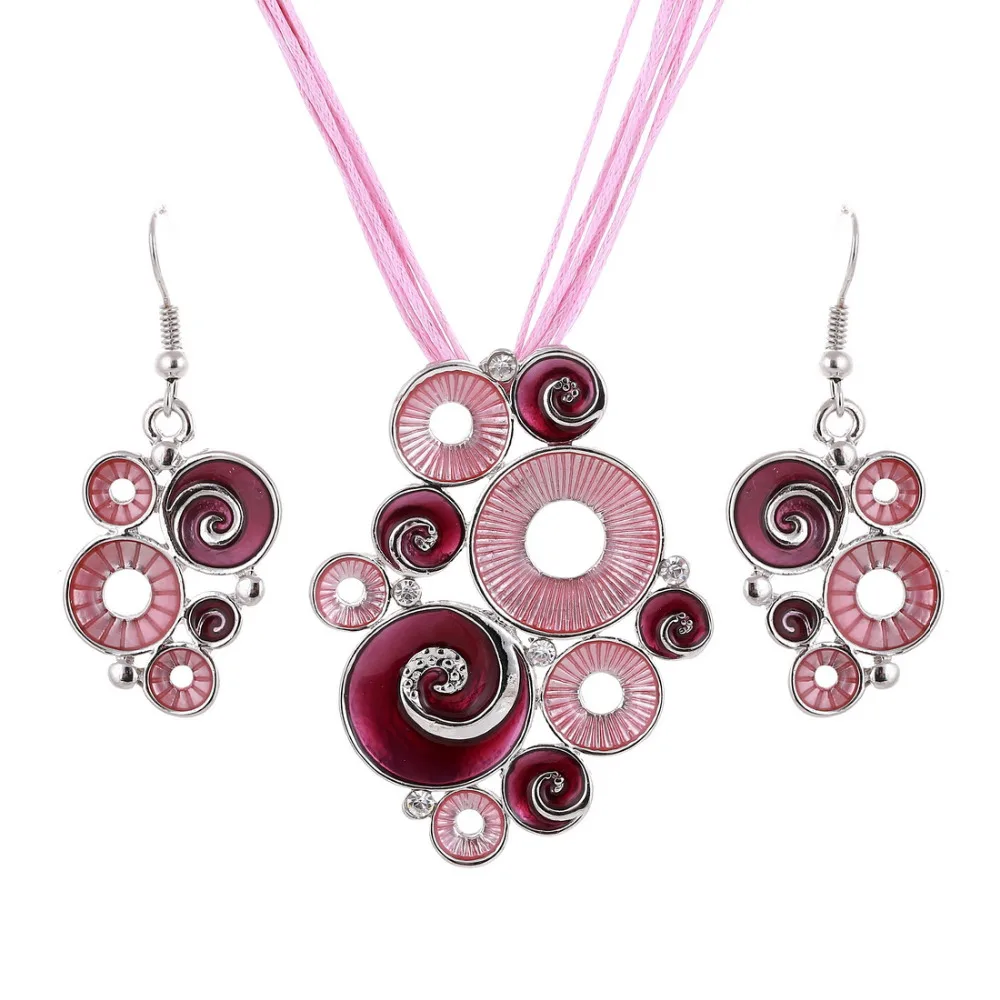 Женский комплект украшений ZOSHI Свадебный из многослойной кожаной подвески и