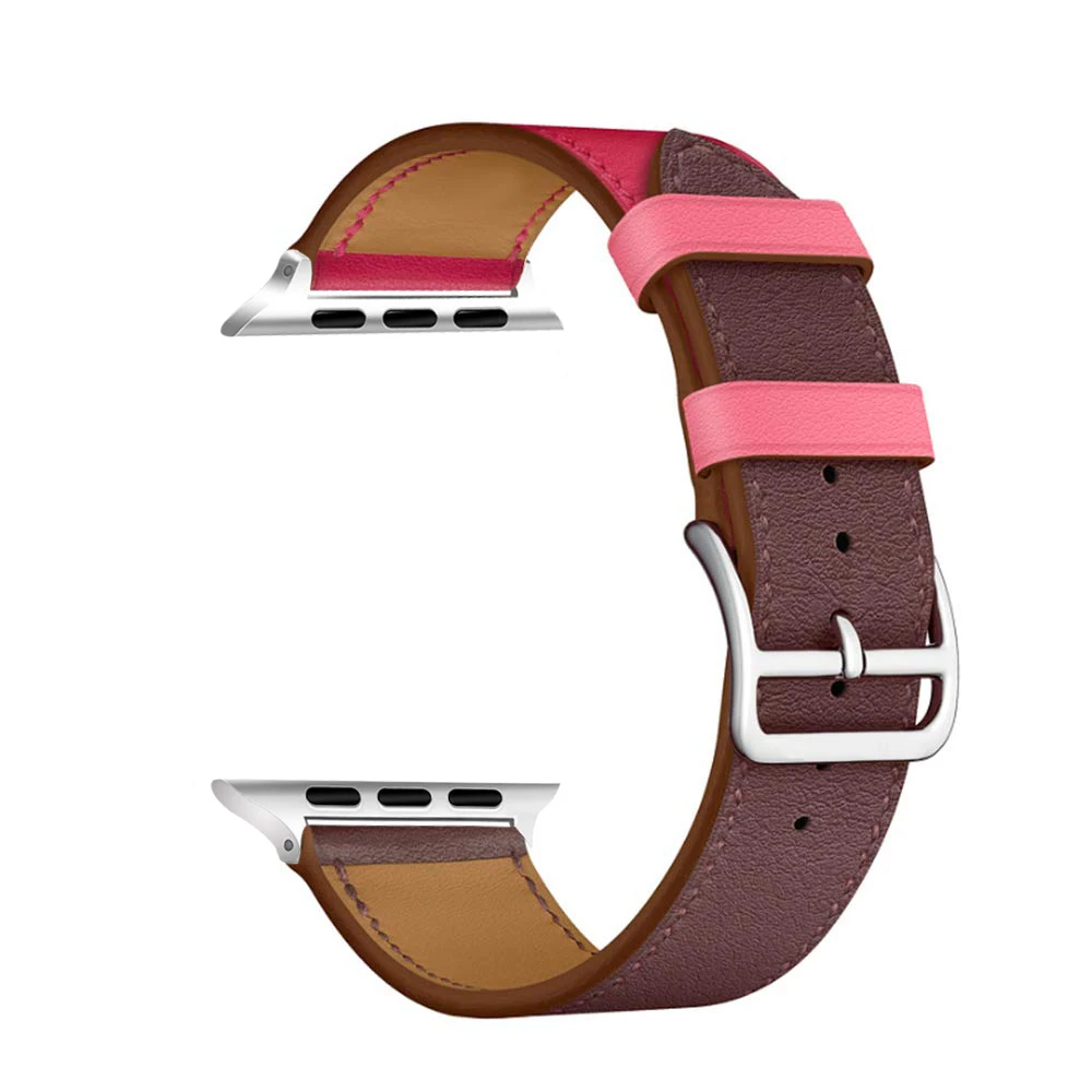 Eastar Высокое качество кожаный ремешок для наручных часов Apple Watch, версии Series4 3, 2, 1, спортивный браслет, 42 мм, 38 мм, ремешок для наручных часов iwatch, 5 полос 40 мм 44 мм