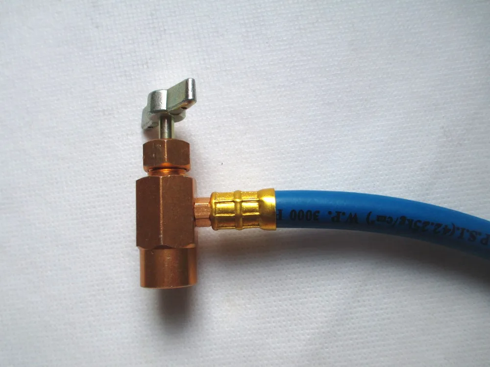 Новый R134a перезарядка измерительный шланг с манометром Адаптер A/C охладитель