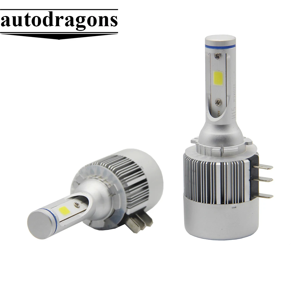 2 X C6 H15 LED Headlight COB Auto Headlamp DRL Car Bulb Lamp FOR Audi A5/S5 A6/S6 Q7 BMW Series Mercedes Benz | Автомобили и
