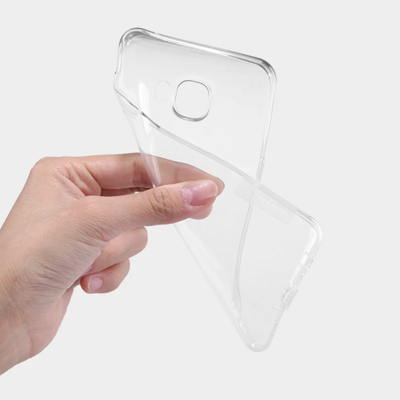 Nillkin Nature прозрачный Мягкие силиконовые ТПУ для Samsung назад Smart Cover C5 телефон