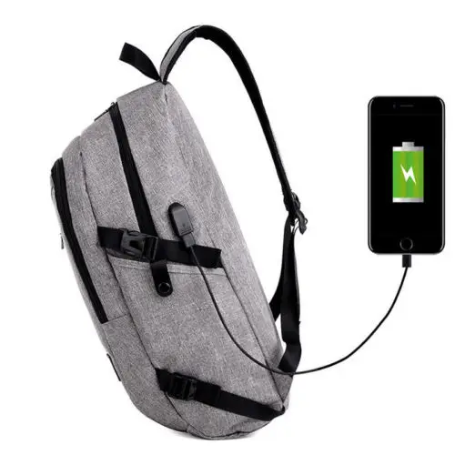 

Men Women 2017 Anti-Theft Backpack Water Repellent USB Port School Travel Bag