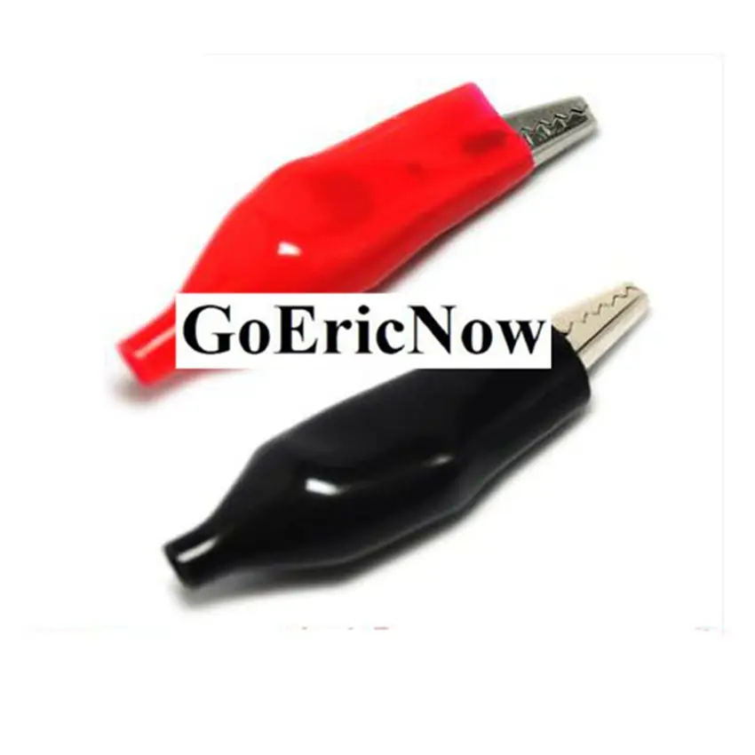 500 pcs 5A Crocodile Battery Test Lead Clips 2.8cm 3.5cm 4.5cm Charging Power Alligator Clamp Red &amp Black | Обустройство дома