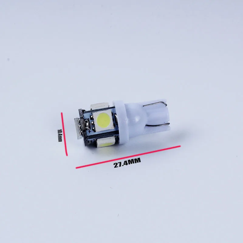 10x24V светодиодный T10 194 168 W5W 5 SMD 5050 5SMD светильник на танкетке лампа белый зеленый