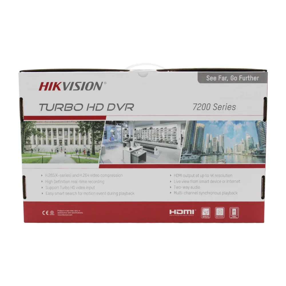 Hik Оригинальная английская версия 8CH DVR DS 7208HUHI K1 AHD CVI TVI CVBS IP 8MP для аналоговой