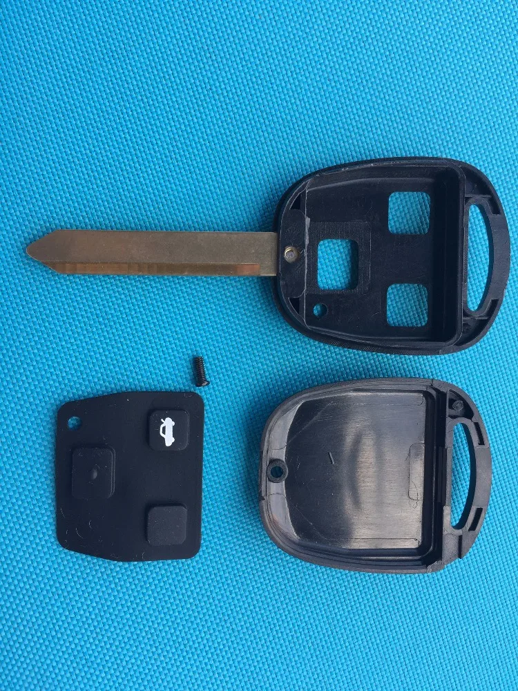 For Toyota Yaris Carina Avensis ETC. 3 Button Remote Key Case Shell Toy47 Uncut Blade No Logo Car Accessories Auto Parts Cheaper |