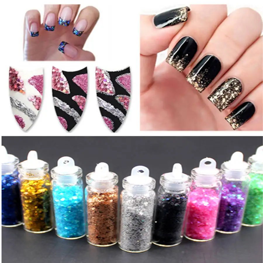 1 коробка/продажа разноцветный розовый Золотой ультратонкий Гель лак глубоких