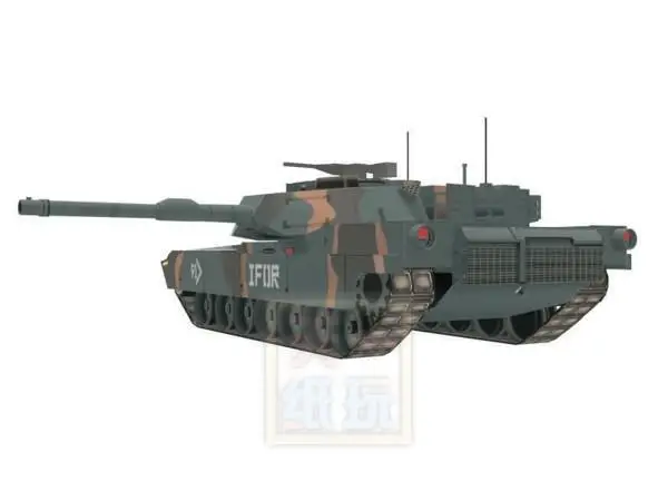 

NATO M1A1 tanks DIY paper model toy military tank paper art