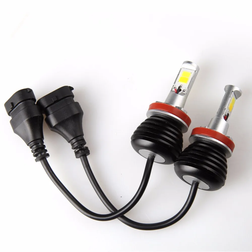 2 шт. H7 Led H1 H3 H8 H11 9005 HB3 9006 HB4 светодиодные лампы H27 880 881 двойной Цвет 2800LM