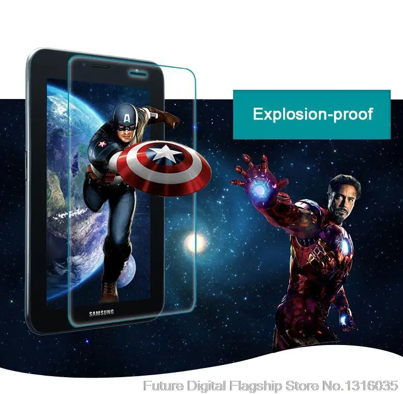 2 шт. Закаленное стекло премиум класса для Samsung Galaxy Tab 7.0 P3100 P3110 P3108 9H Жесткая