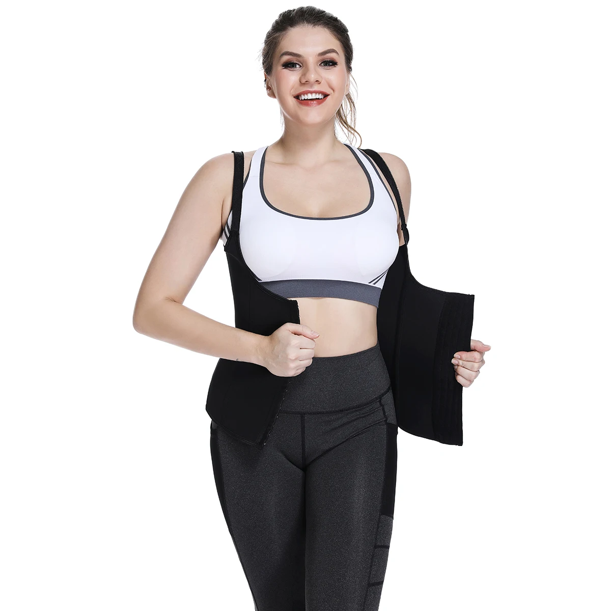 Joyshaper неопреновый жилет для потери веса пот женщин Корректирующее белье контроль