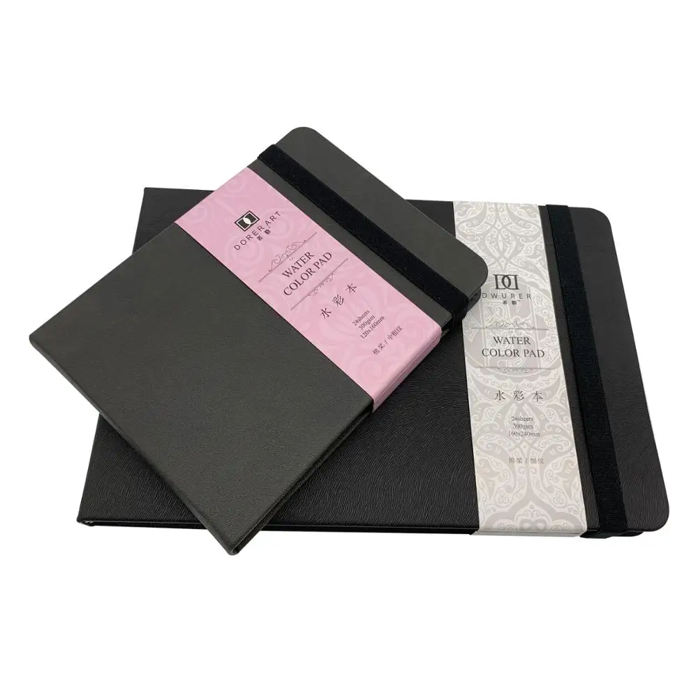 

DORERART 300gsm Watercolor Books 50% Cotton 24Sheets Hand Painting Watercolor Paper NoteBook Office School Art Supplies