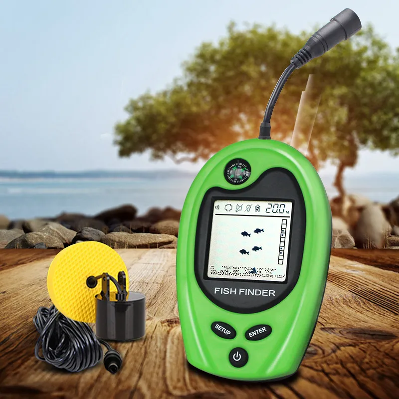 Морской gps Портативный Рыболокаторы глубина сонар эхолот 100 м средства ухода за