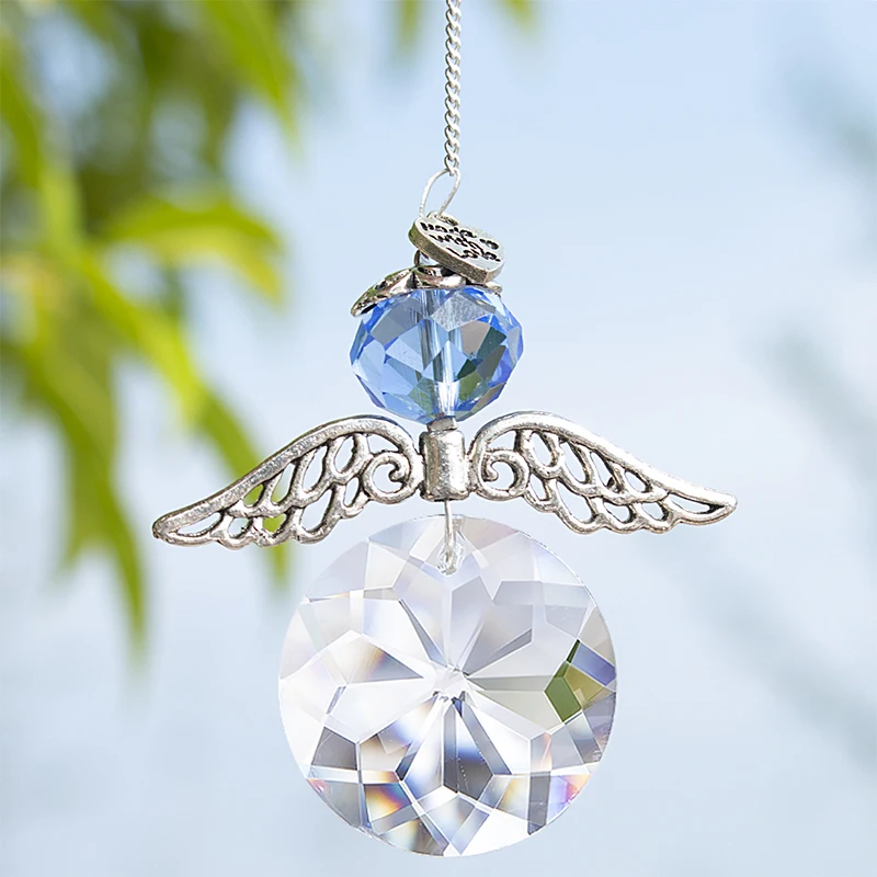 H& D Кристалл ангел-хранитель Suncatcher оконная подвеска украшения Висячие Радуга производитель мяч призмы для домашнего декора(Multi-7pcs