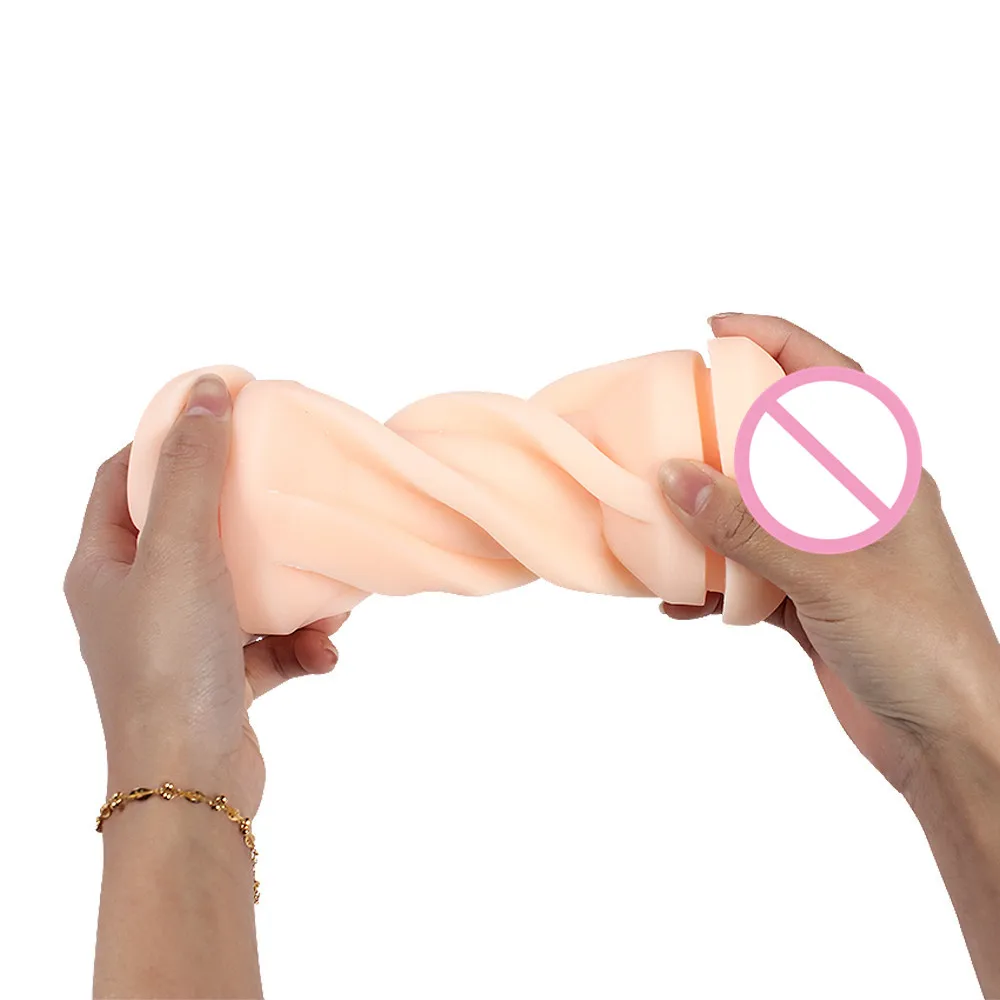 male masturbator Silicone vibrating Men's masturbation Sex Toy Male Masturbator Cup Realistic Vagina Pussy Anal Vaginal w419 | Красота и