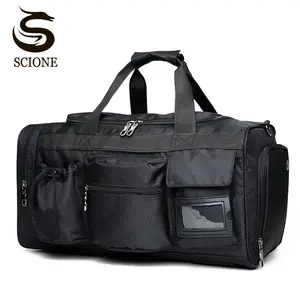 2018 Водонепроницаемые  дорожные нейлоновые большие сумки   Чемодан   Для мужчин   Однотонный  чёрный  цвет