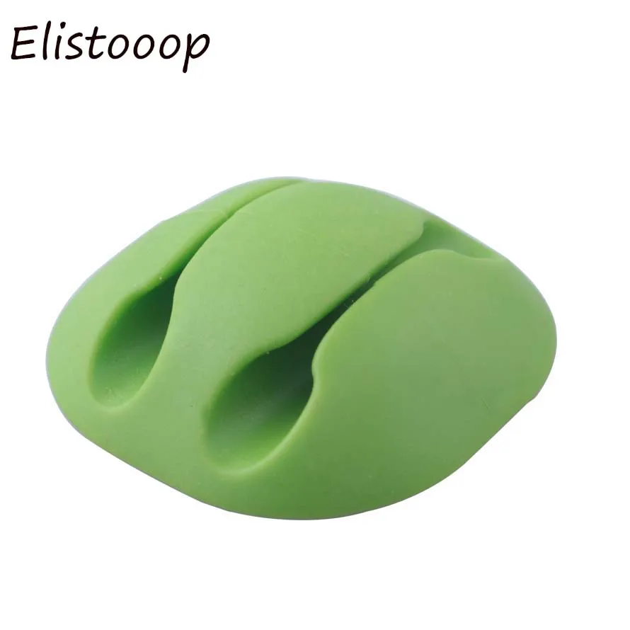 Elistooop 1 шт., 2 порта, зажим для настольного кабеля, устройство для сматывания кабеля, органайзер для кабеля, держатель шнура, система управления, провод, устройство для сматывания наушников