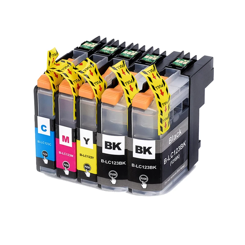XIJIN 5 x LC123XL чернильная струйная cartridgesсовместимый для Brother MFC J4410DW MFC-J870DW MFC-J650DW J6920DW
