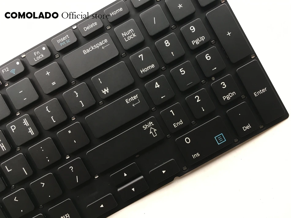 KR Корейская Клавиатура для ноутбука Samsung NP880Z5 черный без рамки макет|Клавиатуры