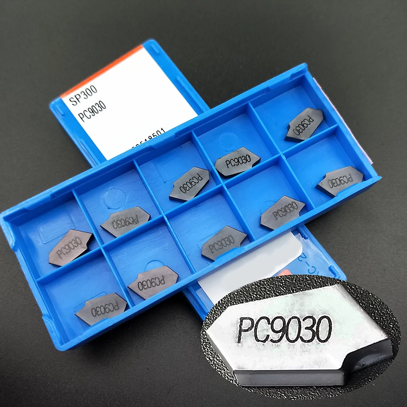 

10 шт., набор токарных инструментов SP300 PC9030, 3 мм