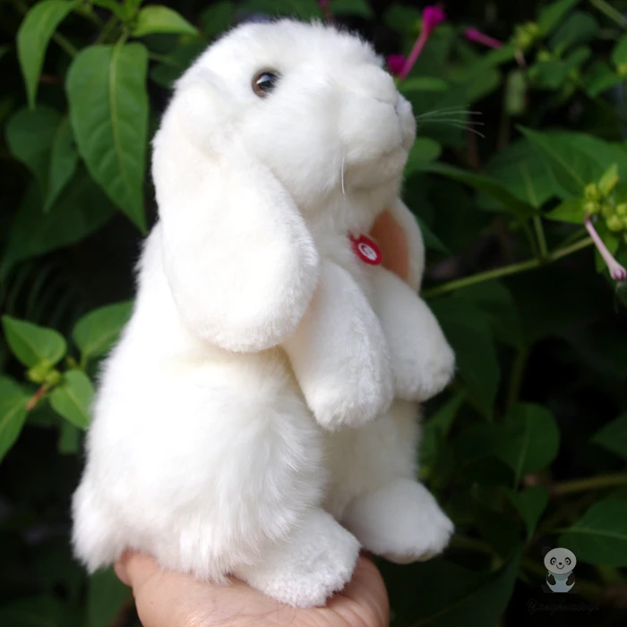 Small White Rabbit Doll Cute Plush Rabbits Baby Toys Lop Simulation Animal Birthday Gift | Игрушки и хобби