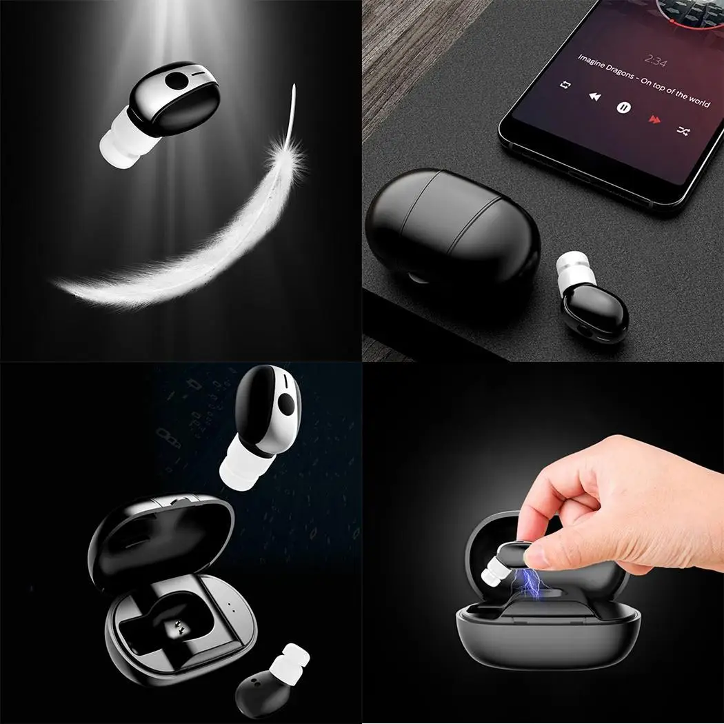 Общий мини беспроводной Bluetooth стерео в ухо повседневная спортивная Гарнитура