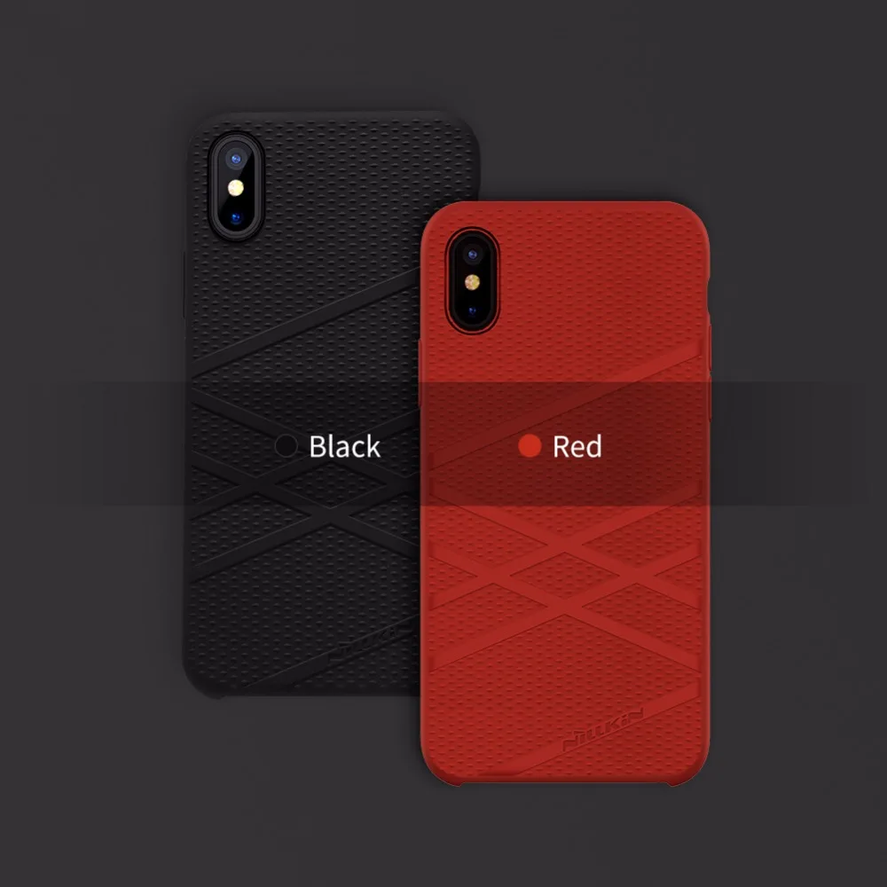 Оригинальный чехол NILLKIN для iphone x жидкий силиконовый чехол-накладка iPhone X
