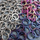 Подвесное кольцо из титанового сплава, 21 мм28 мм, маленькое уличное кольцо для ключей в форме инструмента для скалолазания, EDC, не ржавеет