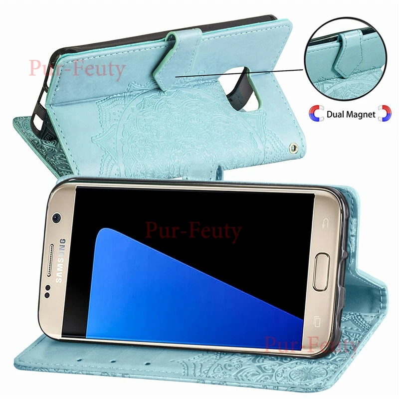 Чехол-кошелек с откидной крышкой для Samsung Galaxy S7 7S SM-G930fd-G930f чехол Edge G935 G935F G935FD