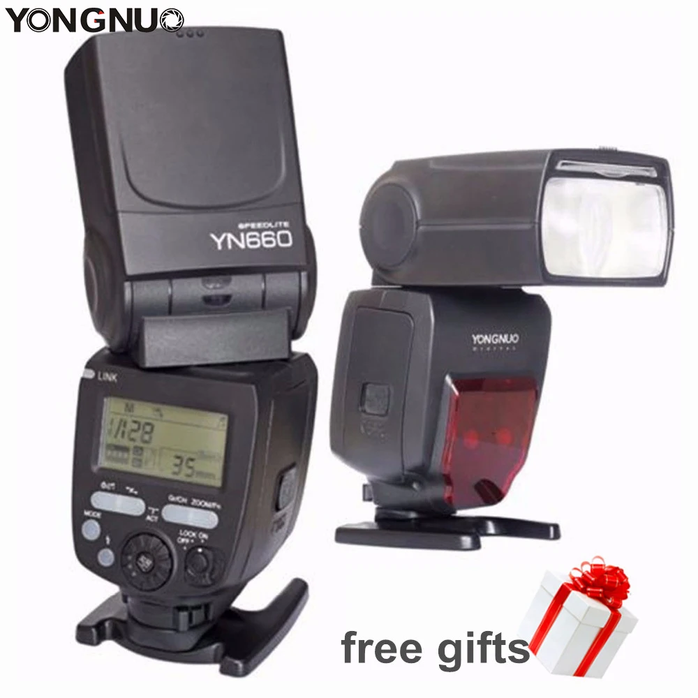 YONGNUO YN660 YN 660 Вспышка Speedlite GN66 2 4 г Беспроводной радио ведомый трансивер