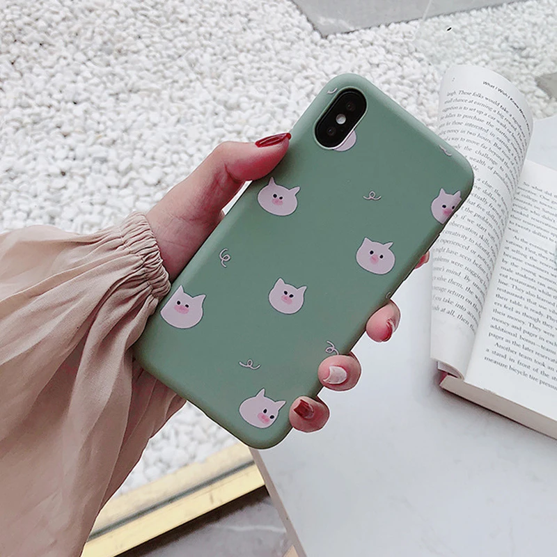 Чехол для iPhone 7 XS MAX XR X 8 6 6s Plus силиконовый матовый | Мобильные телефоны и