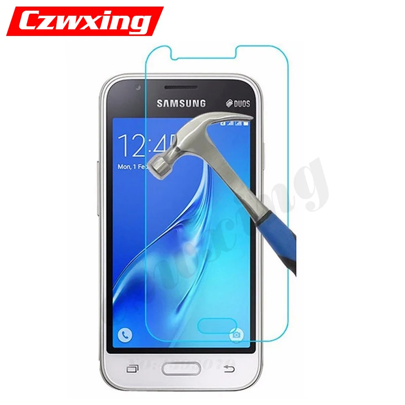 Защитная пленка для экрана Samsung Galaxy J1 Mini закаленное стекло с полным покрытием 2016