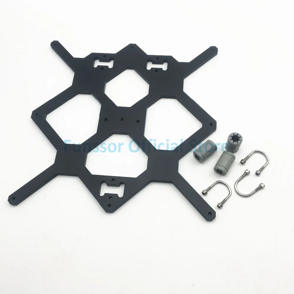 Funssor черный цвет Reprap Prusa i3 MK3 Алюминиевая Подставка для 3D принтера i3|Детали и
