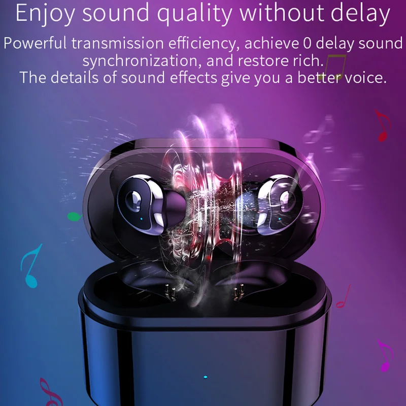 TWS Bluetooth 5 0 наушники стерео для телефона гарнитуры HiFi бас CVC8.0 шумоподавление с HD