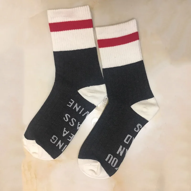 Мужские и женские носки с принтом смешных надписей 3 вида|socks sock|printed socks menmens print |